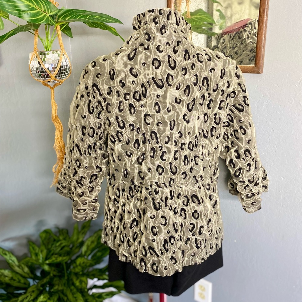 Damee Inc Leopard Print Button Jacket - image 2